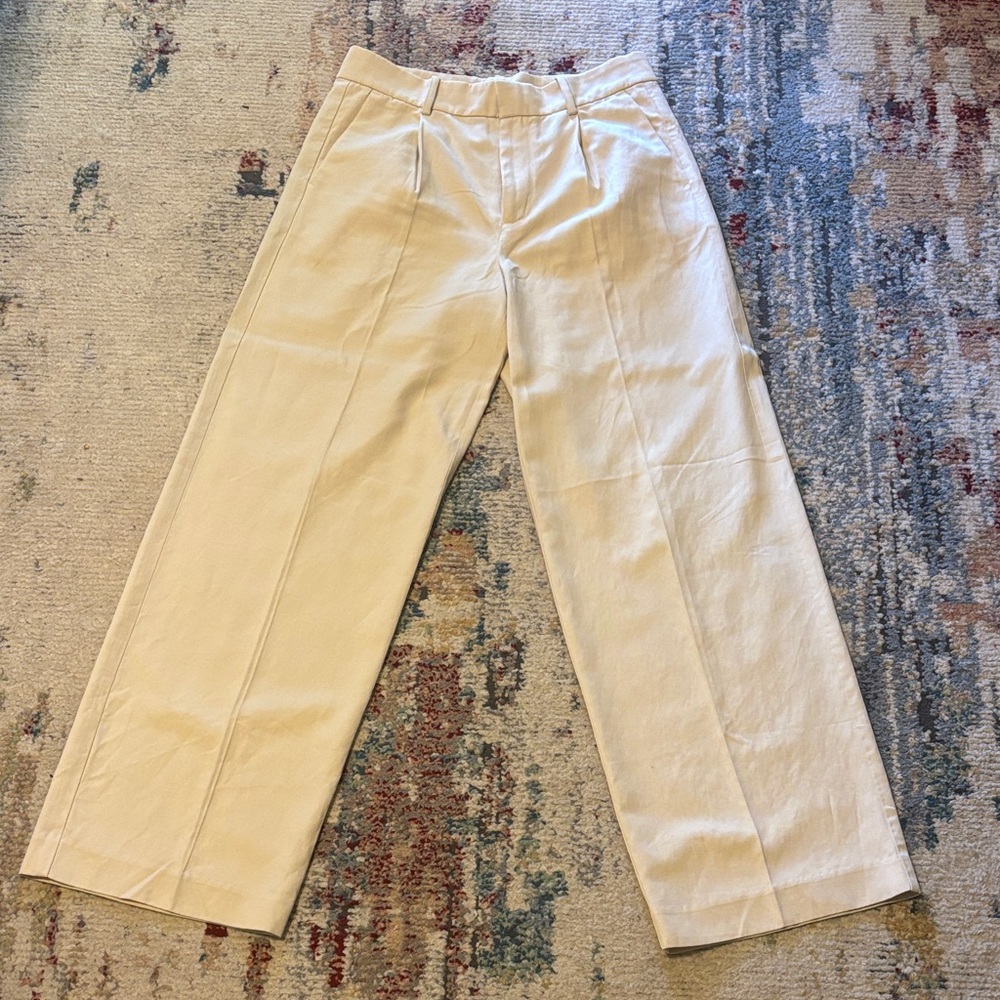 Madewell women’s wide leg Cream Pants
